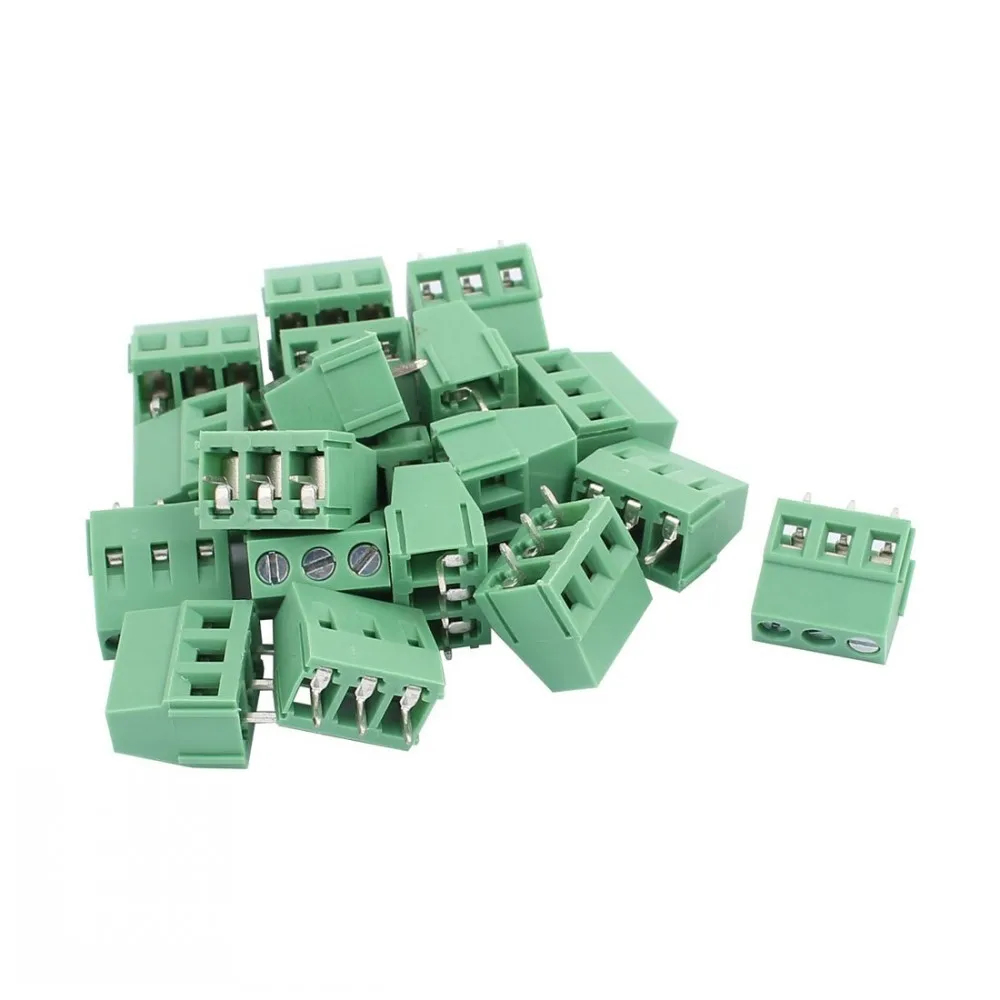 100 Stück KF128-2Pin/3Pin Pitch 2,54/3,5/3,81/5,0/7,5 mm Abstand Klemmenblock Splice Terminal Schraubtyp PCB Schraubklemme – Detail 11