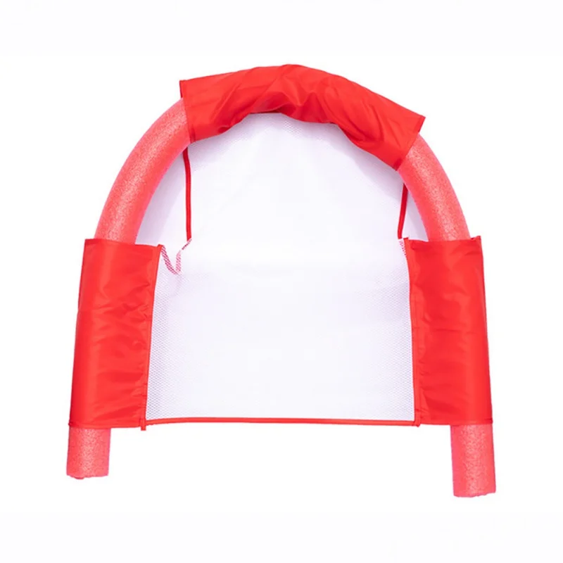 Summer Swimming Net Chair Foldable Floating Row PVC Pool Mattresses Lightweight Beach Water Sport Lounger Chair