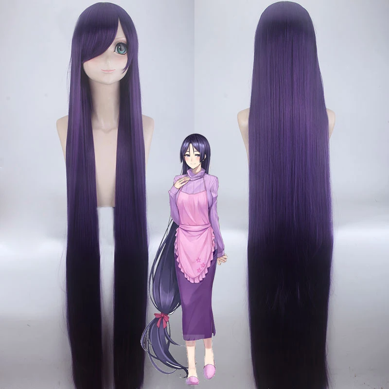 150cm Purple Long Straight Minamoto no Yorimitsu Cosplay Wigs From Fate/Grand Order FGO Synthetic Hair + Wig Cap