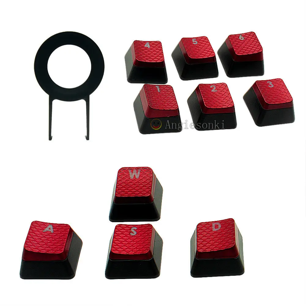 1set Cor.sair FPS Backlit Key Caps for Vengeance K60, K70 K95 Gaming Keyboards cherry Key switches red 10 pcs keycaps