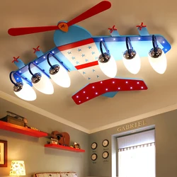 Airplane kids bedroom decor led lights for room indoor chandelier lighting chandeliers ceiling lamps for living room decoration