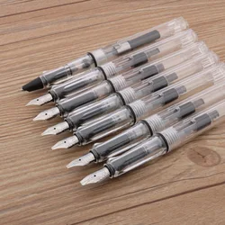 1pc Duckbill Gothic parallel Fountain Pen transparent white art Flat Tip School Student Office Gifts Stationery ink pens