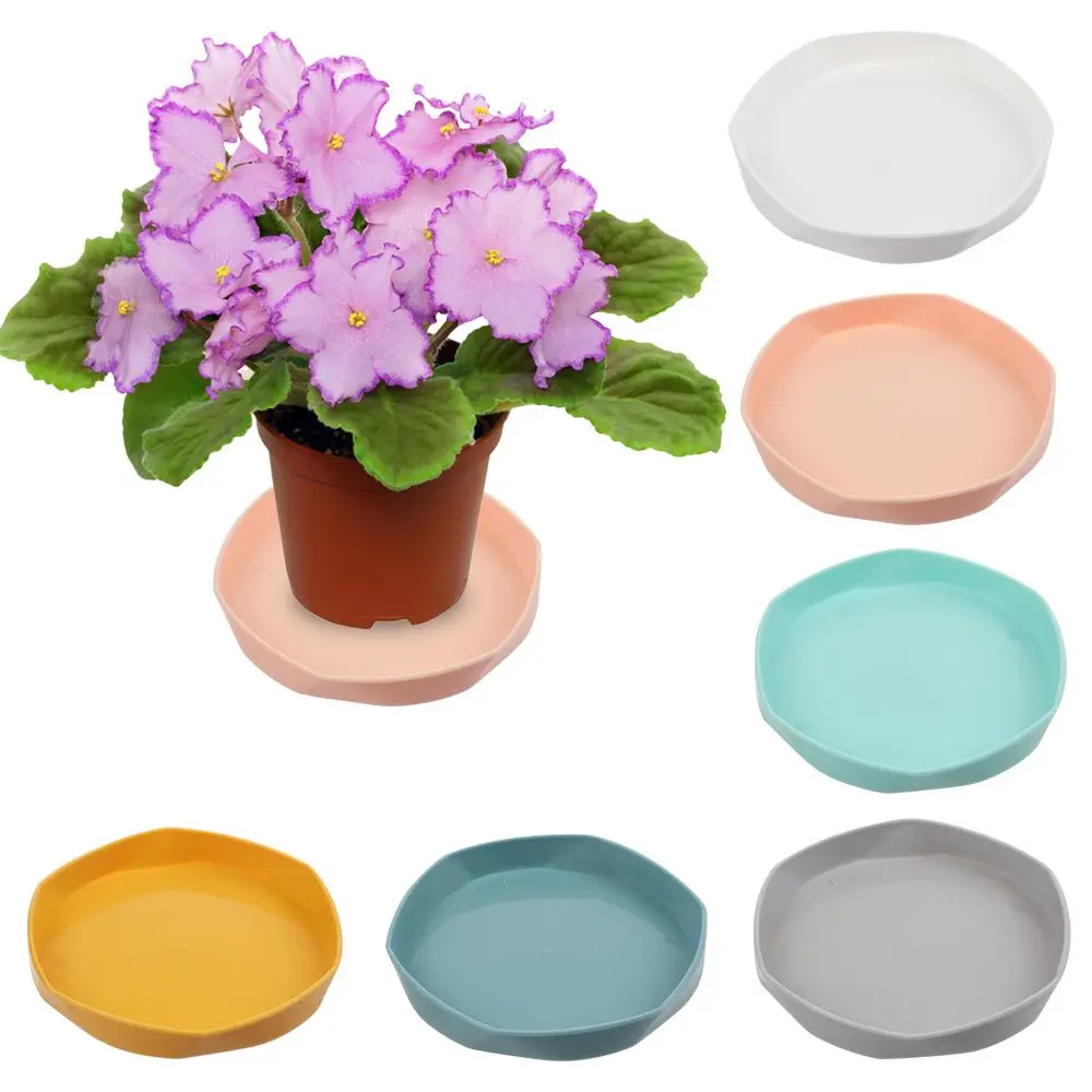 Platillo de resina de plástico duradero para plantas, bandeja de goteo, platillos de interior y exterior, maceta de flores engrosada, herramienta de jardín, 1 unidad
