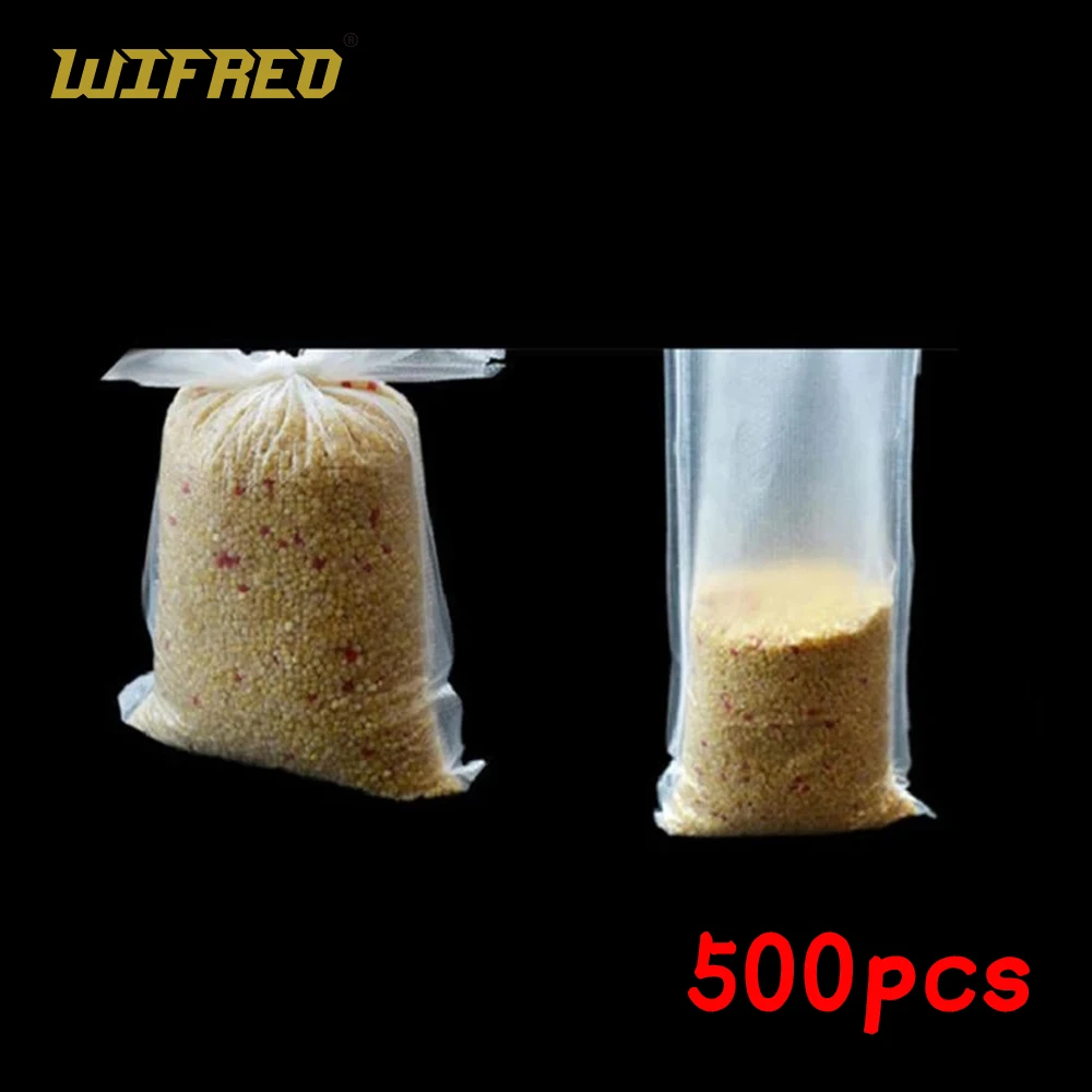 500pcs/lot 7*15cm PVA Water Soluble Bags For Carp Fishing Free Bait Casting Fishing Accessories