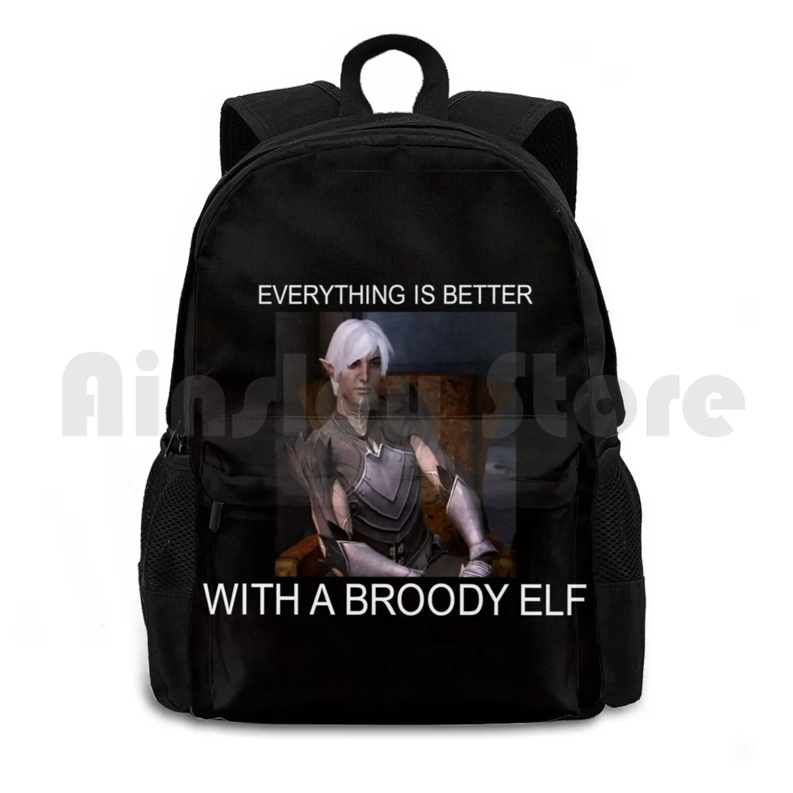 

Everyone Needs A Fenris Outdoor Hiking Backpack Riding Climbing Sports Bag Dragon Age 2 Dragon Age Elf Fenris Hawke Gaming