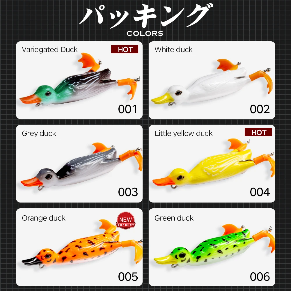 Señuelo Pato Popper de superficie para pesca - imagen 5