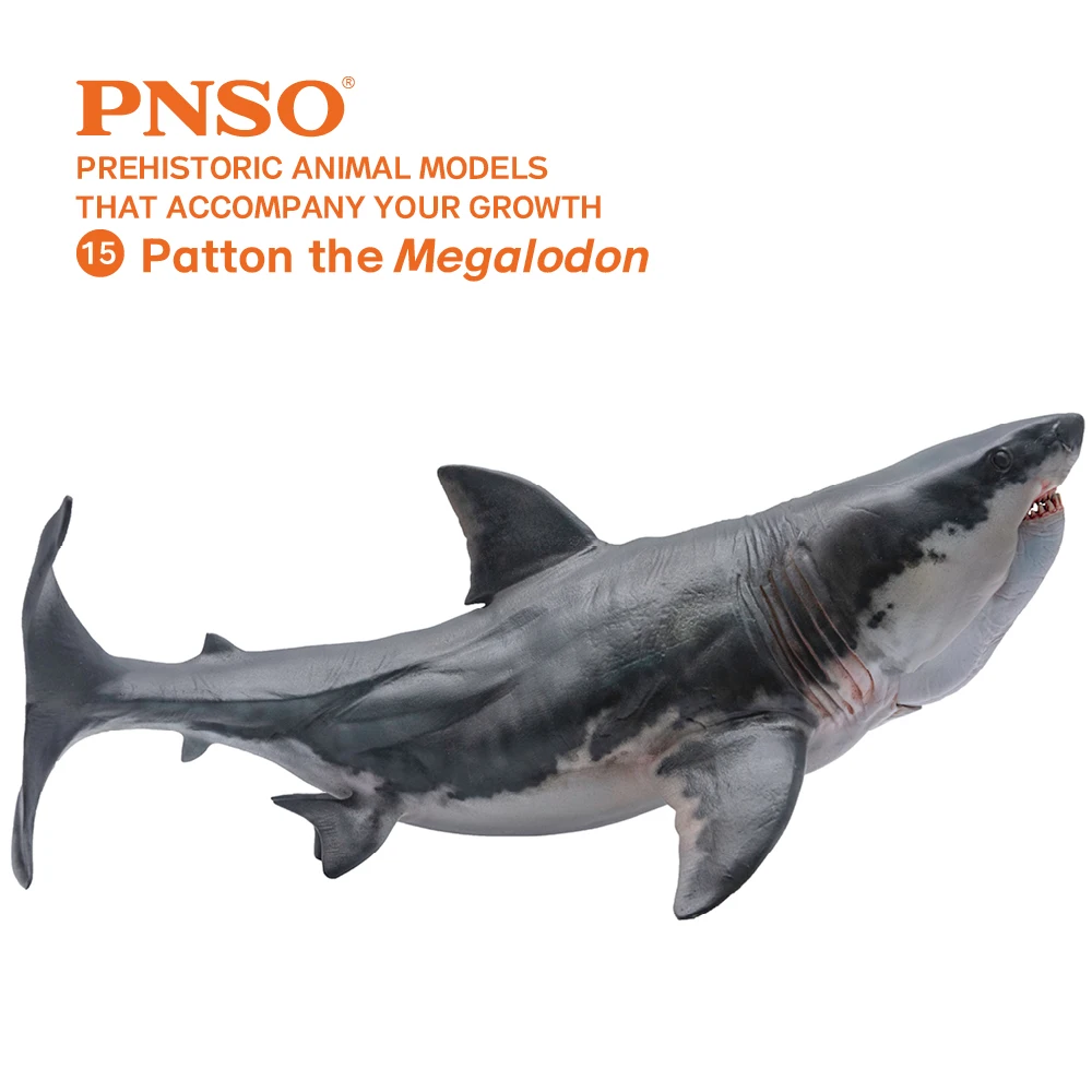 PNSO Prehistoric Animal Models: 15Patton The Megalodon (Big White Shark) 6.2\