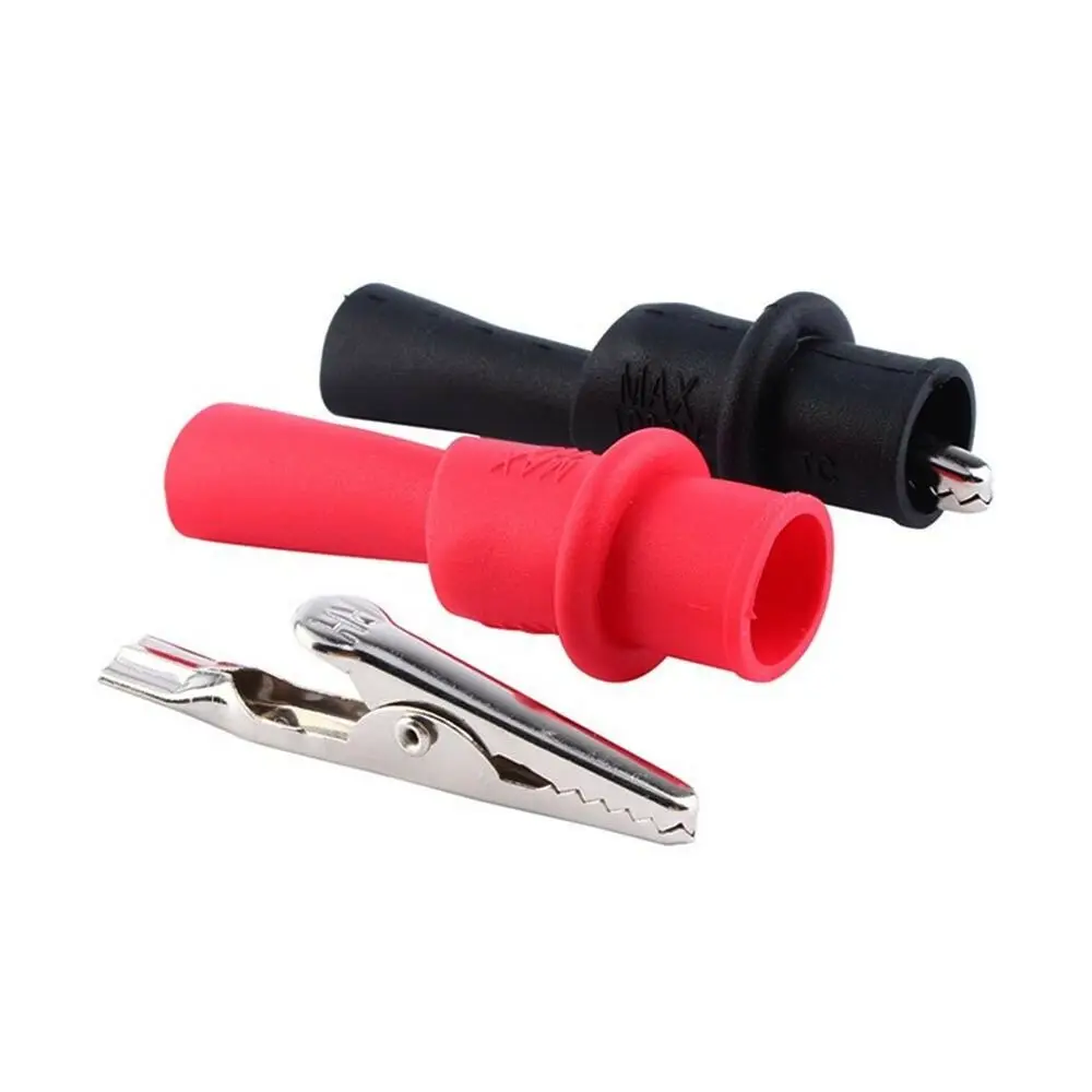 10pcs Meter Alligator Crocodile Clip clamp test lead probe for tester such fluke etc.