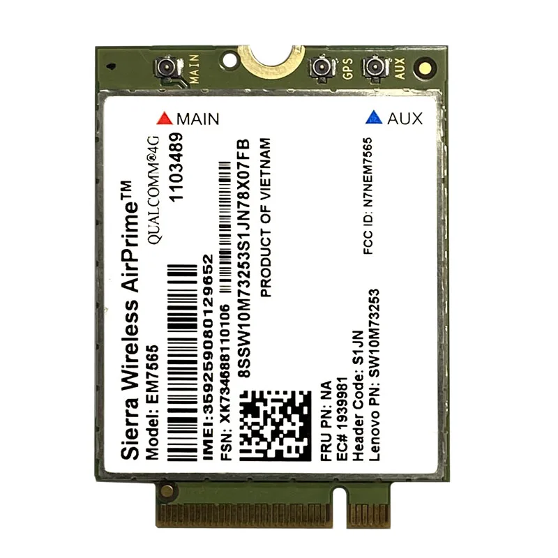 Sierra Wireless EM7565 Lte-Geavanceerde Pro Module Cat-12 Wereldwijde Connectiviteit Met 3G Fallback Voor Thinkpad Carbon x1 6th Laptop