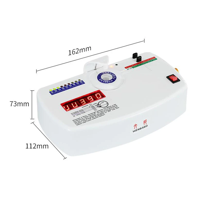 Soczewka optyczna przeciw promieniowaniu promieniowanie ultrafioletowe UV Tester detektor miernik powłoka Tester soczewki maszyna testująca