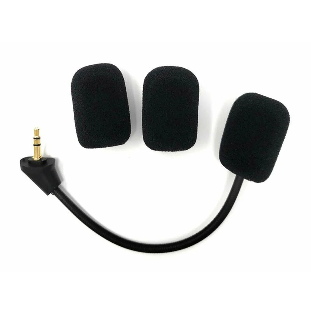 Replacement Headphone Microphone Gaming Mic With Foam Cover Fits For HyperX Cloud Computer Gaming Headset