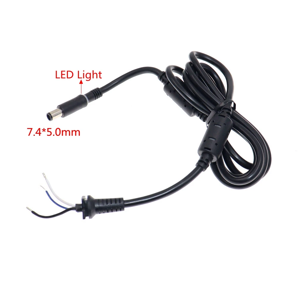 Końcówka DC 7.4x5.0mm wtyczka zasilania złącze wtykowe z diodą LED dla Dell 19.5V 9.23A 11.8A 12.3A 230W ładowarka do notebooka