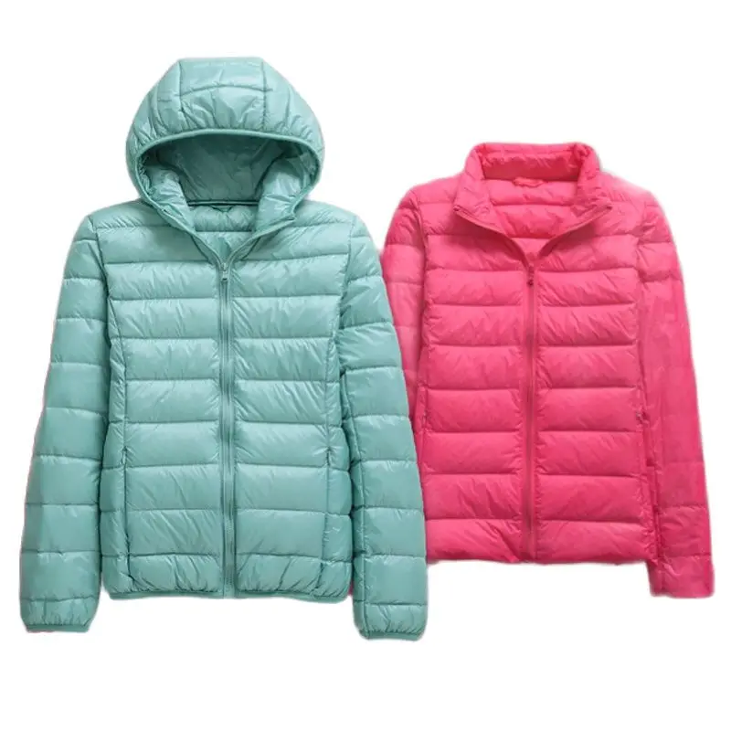 Winter Women Ultralight Down Jacket Hooded Parka White Duck Down Jacket Plus Size 3XL Coat Parkas Female Waterproof Outwear