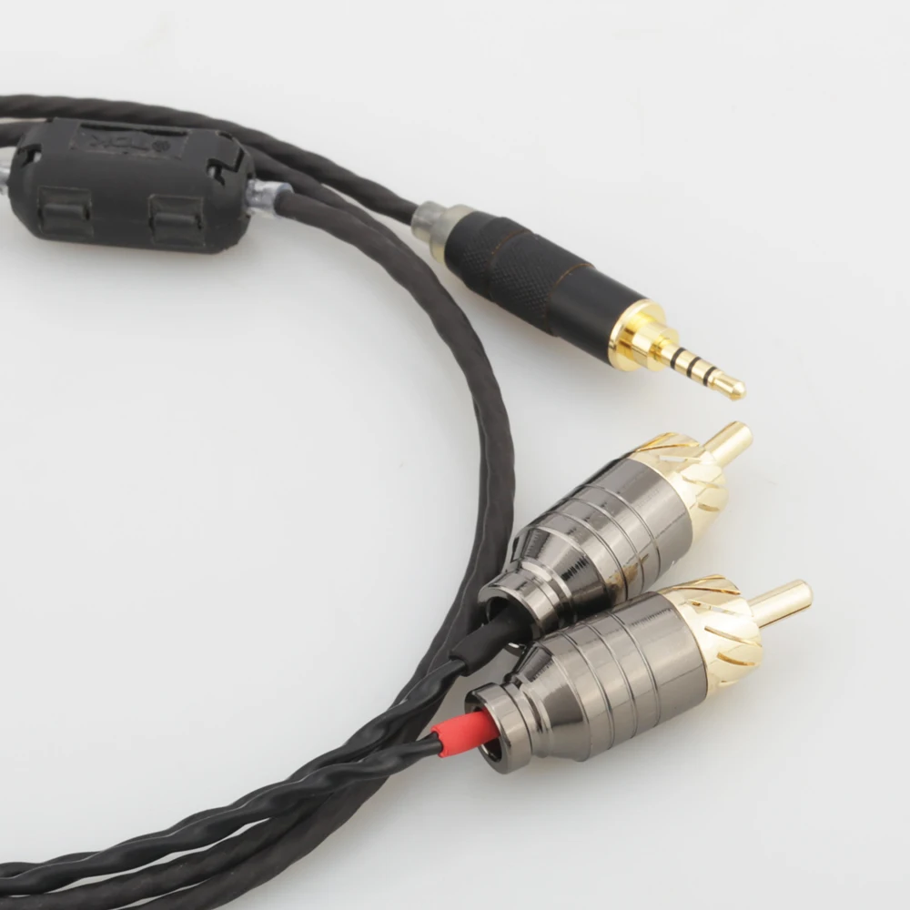 Audiocrast High Quality 2.5mm/4.4mm Balanced Male to 2 RCA Male Cable for Digital Audio Player NW-WM1Z/A WM1A