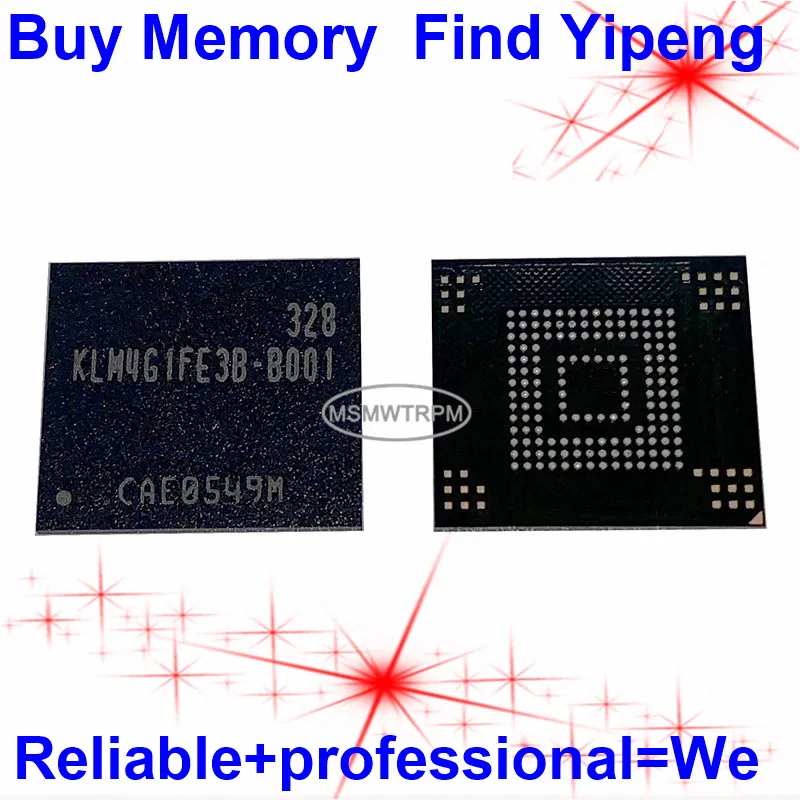 KLM4G1FE3B-B001 153FBGA EMMC 4.5 4GB ذاكرة فلاش KLM4G1FE3B