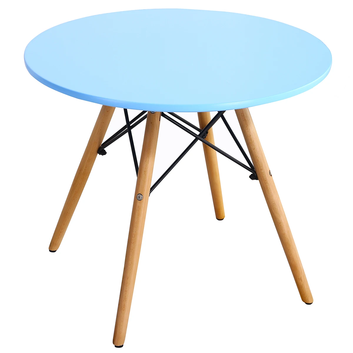 Kinderen Tafel En Stoel Set Eenvoudige Mid-Eeuw Dining Spelen Tafel W/ 4 Stoelen Peuters