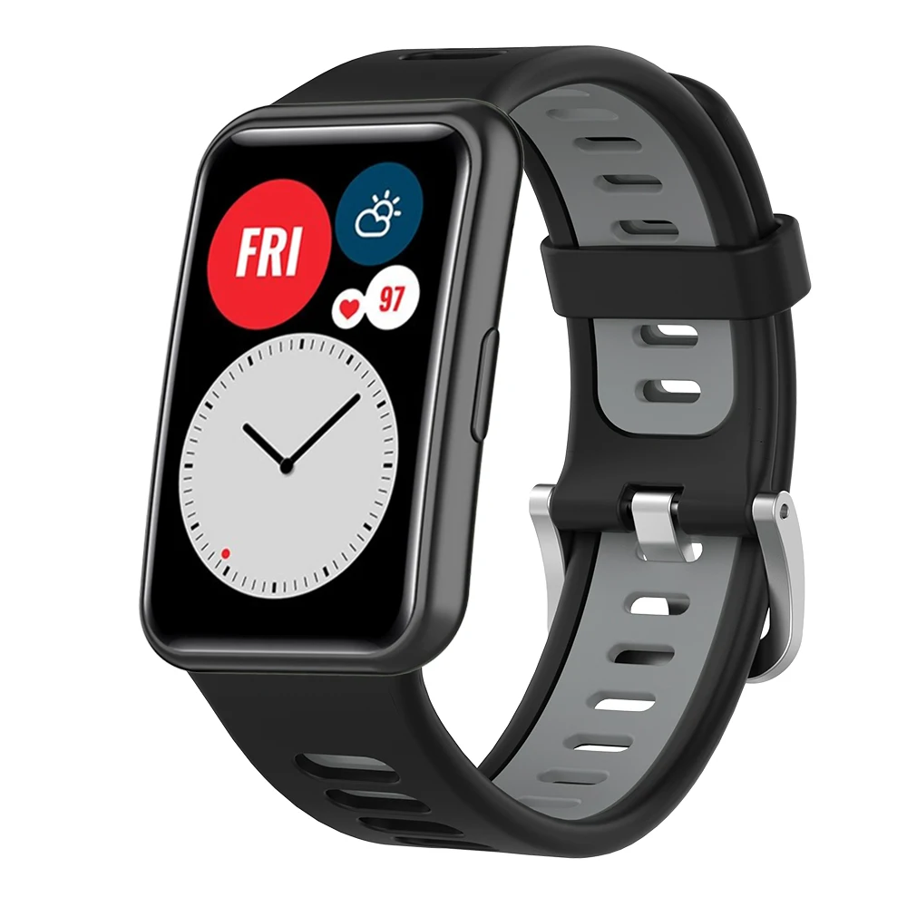 ซิลิโคนสำหรับนาฬิกา Huawei Fit สมาร์ทสายรัดข้อมือสร้อยข้อมือคุณภาพสูงทดแทน Protector กรณี Shell