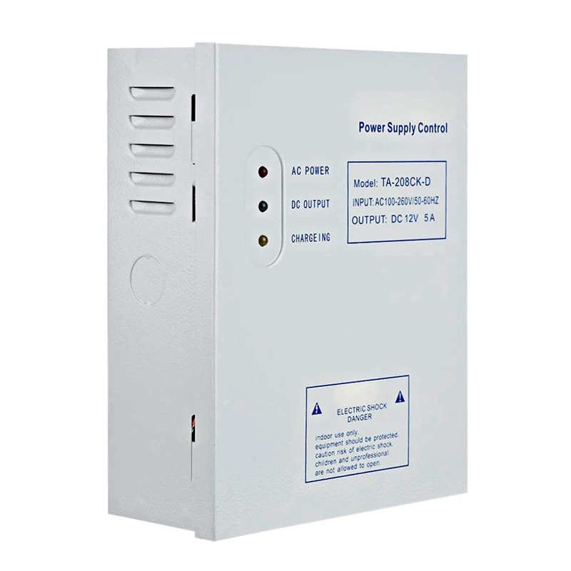 Retail 208CK-D AC 110-240V DC 12V/5A Door Access Control System Switching Supply Power UPS Power Supply