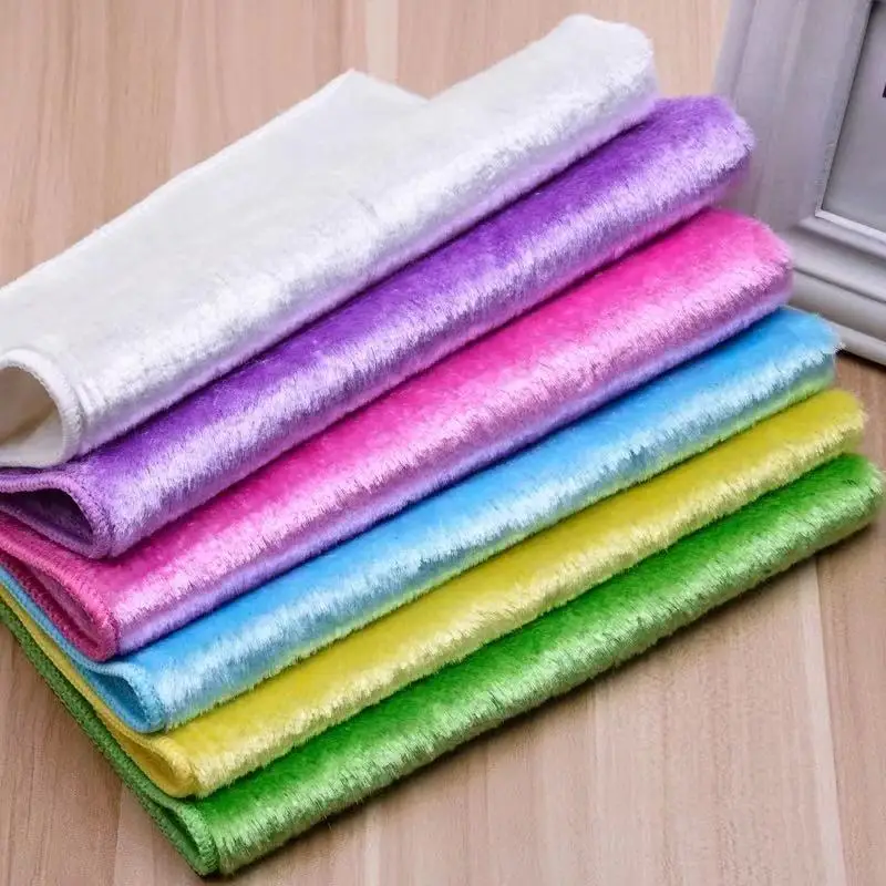 Wholesale non-stick oil mercerizing wooden fiber dish towel,magic bamboo dish Cloth,multi-function wipe towel,cleaning rag/cloth