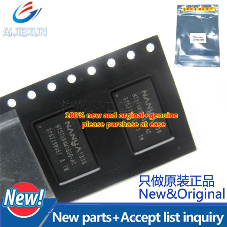 

10pcs 100% new and orginal NT5TU64M16GG-AC FBGA in stock