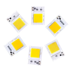 LED COB çip 10W 20W 30W 220V akıllı IC sürücüsüz LED lamba yuvası için projektör spot Diy aydınlatma matris aydınlatma