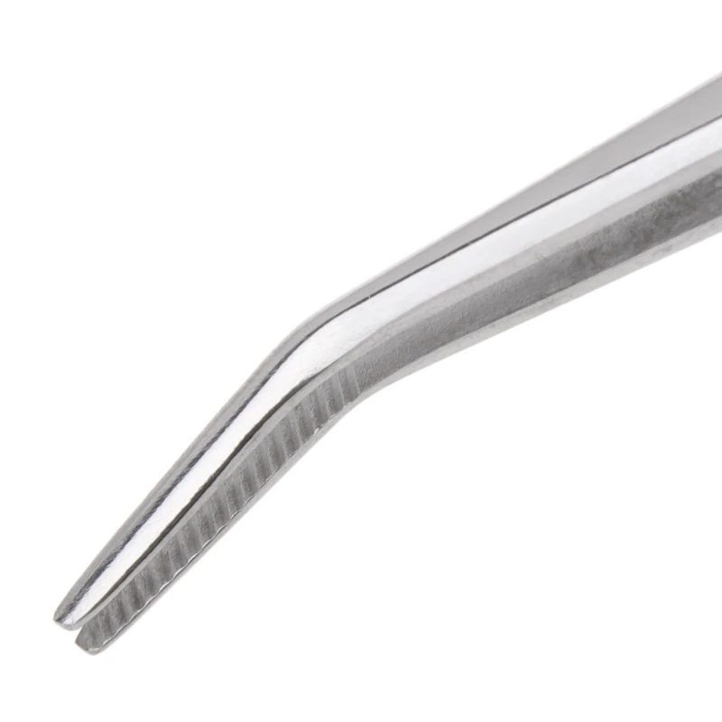 ملاقط من الفولاذ المقاوم للصدأ مسننة أدوات طب الأسنان المنحنية أداة الأسنان