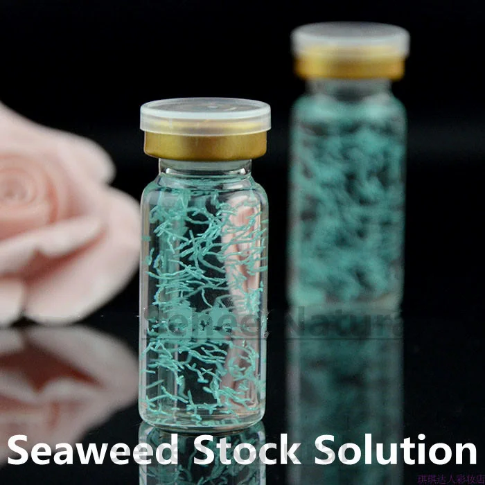 

10pcs Seaweed Stock Solution Skin Care Essence Fish Roe Green Silk Replenish Water Moisturize Facial Essence