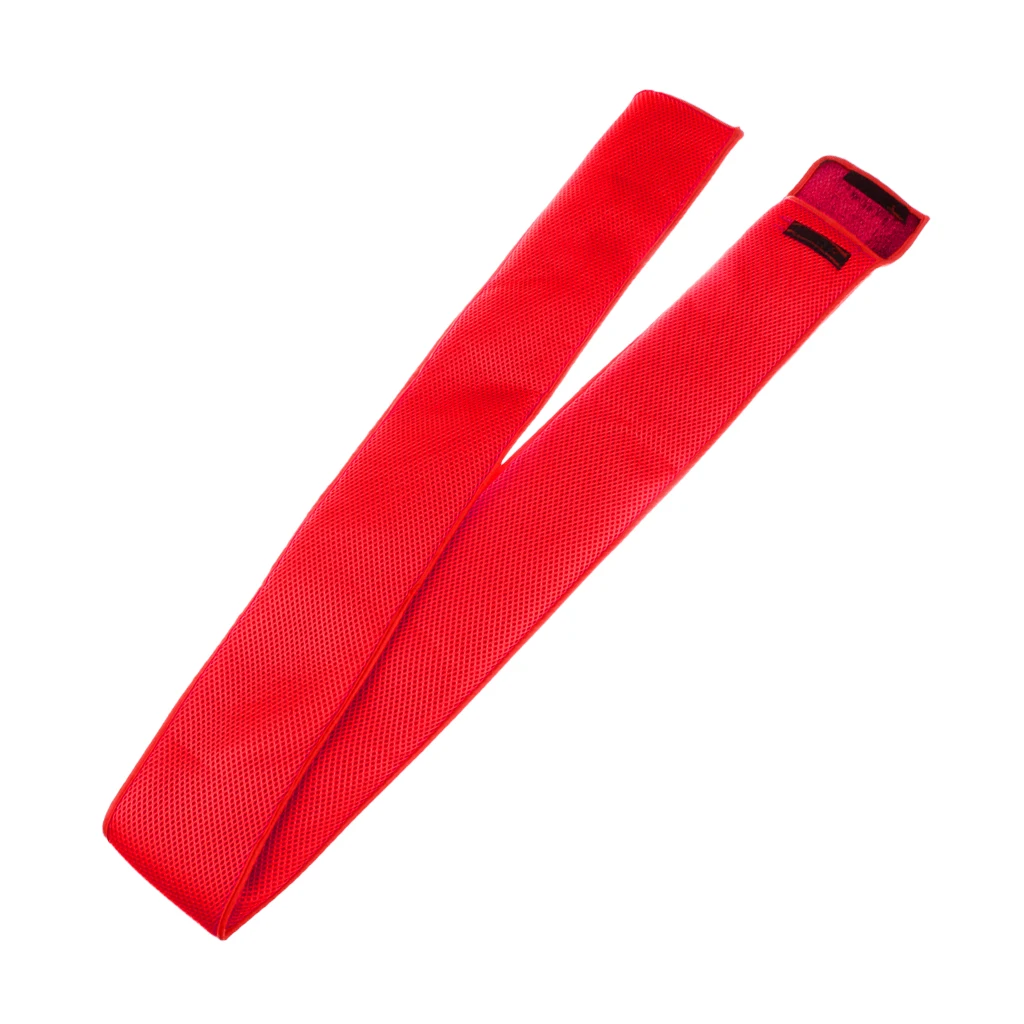 Waterproof Foldable Fishing Rod Bag Rod Sleeve Cover High-capacity Fishing Pole Glove Protector Pouch Red