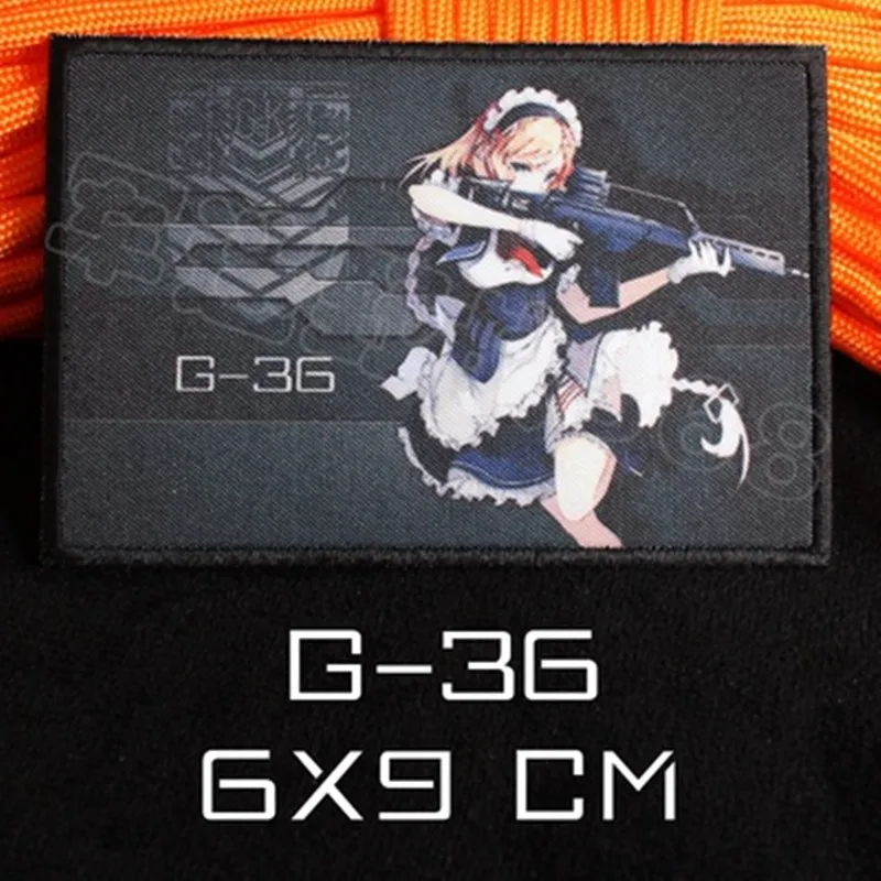 Game Animation Surrounding Girls Frontline Printing Badges Game Squad Characters Picture Stickers Patches for Clothing