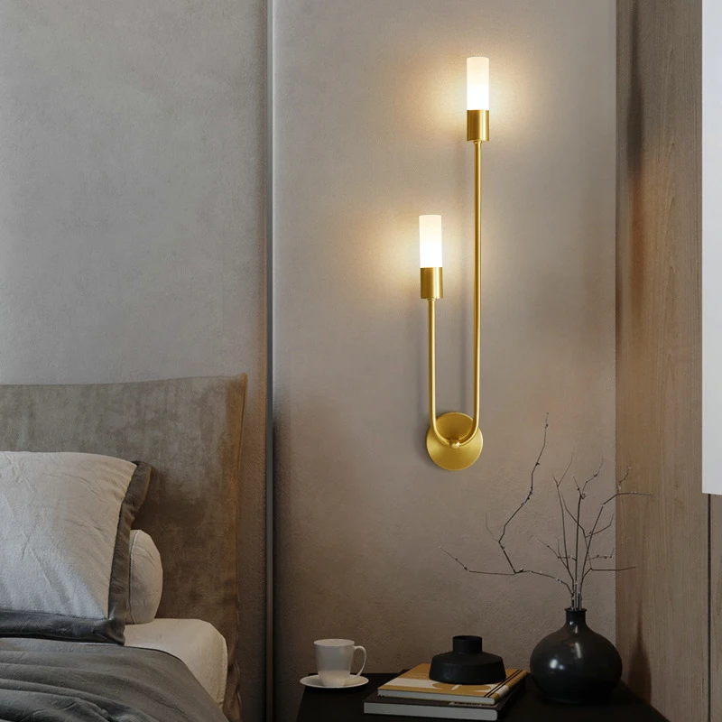 Modern LED Wall Light Bedroom Bedside Reading Aisle Light Living Room Kitchen Washroom Indoor Long Bar Rotatable Up Down Lightin