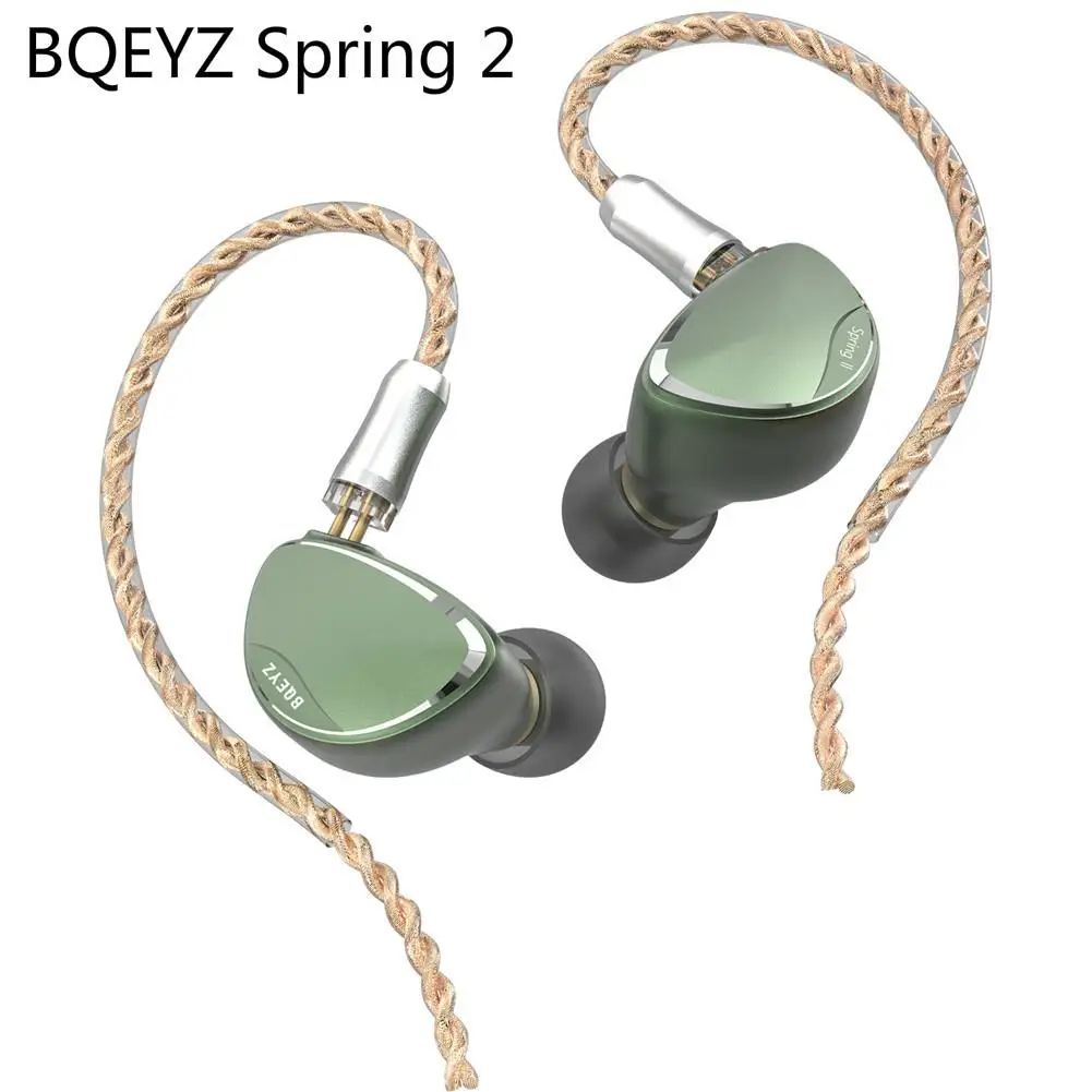 

BQEYZ Spring 2 In Ear Earphones Triple Hybrid BA Dynamic Driver Piezoelectric IEM HiFi Monitor Sports Earbud BQ3 KC2 T3 T4 S2 S7