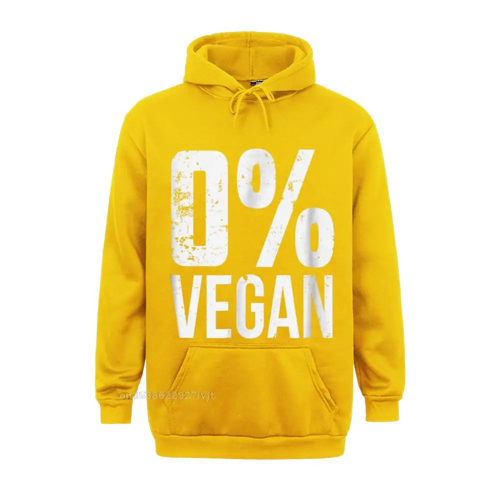 Zero Percent Vegan Funny BBQ Carnivore Meat Eater Hoodie Slim Fit Hooded Hoodies Company Cotton Men Hoodie Birthday