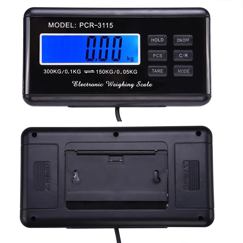 0.1-300kg 660lb Postal Scale Electronic Balance Weight Digital Platform Scale LCD AC Power