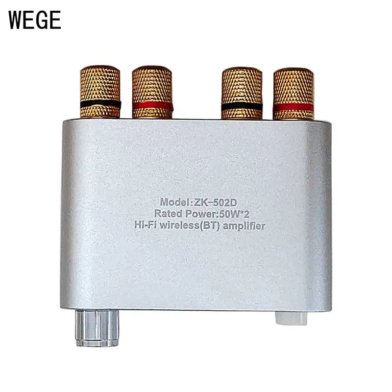 WEGE ZK-502D 1002D 50W*2 100W*2 HIFI TPA3116D2 Audio Power Amplifier Board 2.0 Channel Stereo BT5.0 AMP Digital AUX Wuzhi Audio