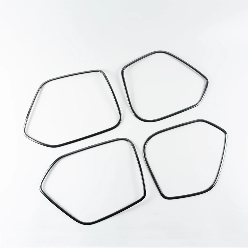 Stainless Steel Car Door Audio Speaker Frame Decoration Cover Trim For Audi Q3 2012-2016 Styling Interior Accessories