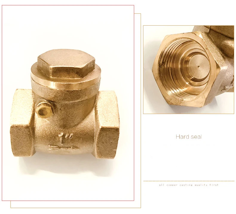 1/2 "3/4" 1 "2" 3 "4" messing Horizontale Überprüfen Ventil Alle Kupfer Innengewinde überprüfen Ventil – Detail 3