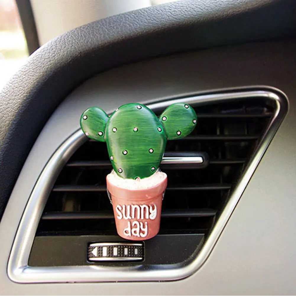 2020 Newest Lovely Cactus Bread Tomato Car Air Vent Outlet Fragrance Perfume Clip Freshener Car Interior Accessories Styling