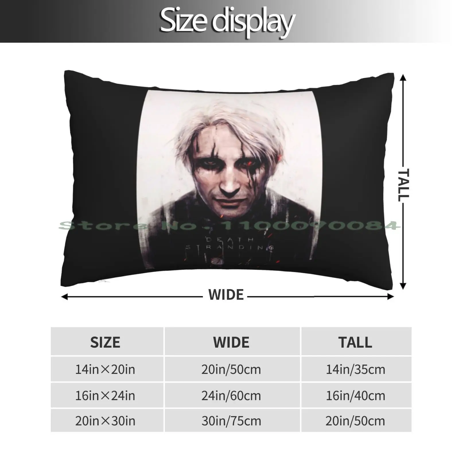 Legend Death Art Stranding Game For Fans Pillow Case 20x30 50*75 Sofa Bedroom Kdm Jdm Hyundai Kia Korean Turbo Genesis Racing