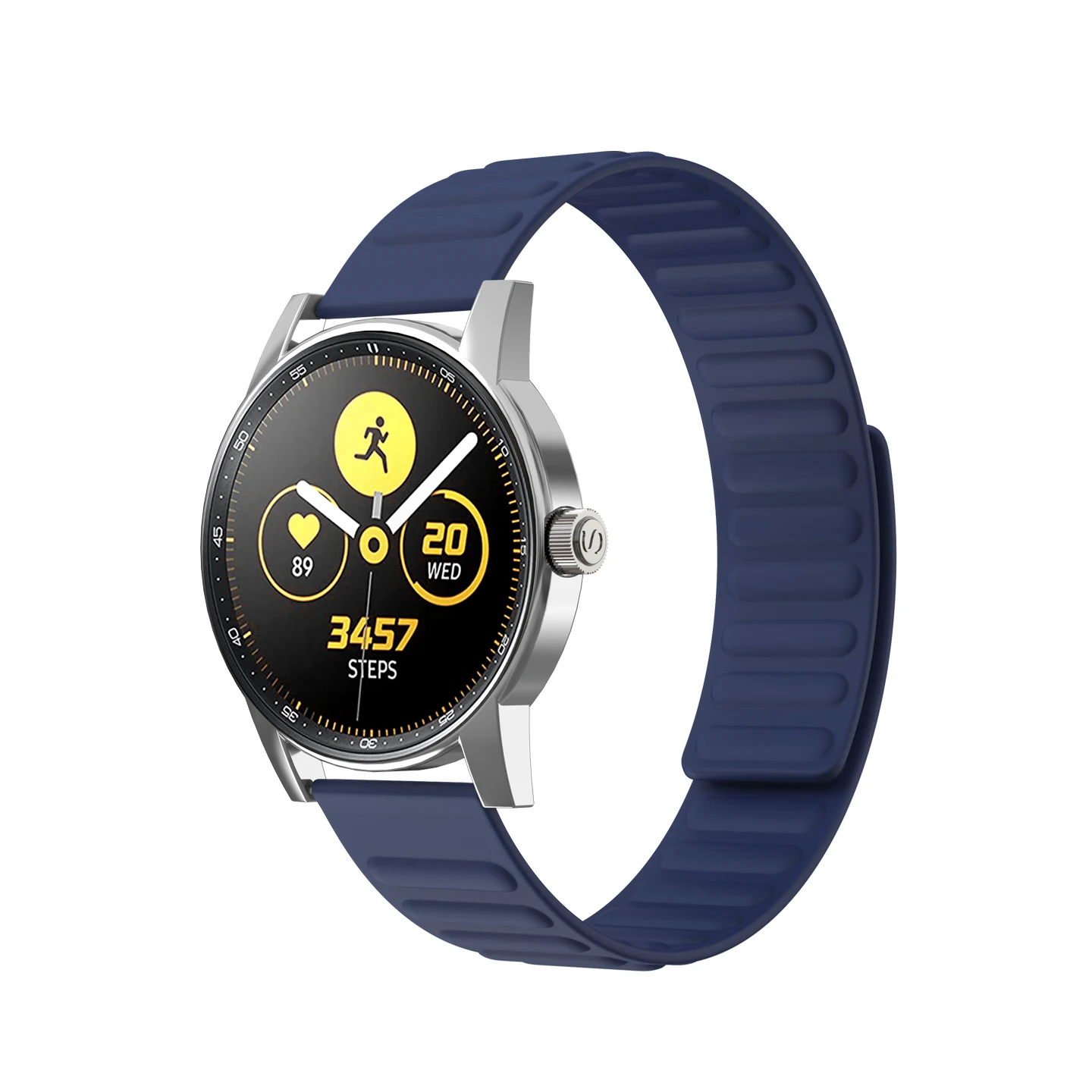 Силиконовый магнитный ремешок 20 мм для Amazfit GTS 2/2e/GTS2 Mini/GTR 42 мм/GTR2/2e, ремешок с магнитной петлей для Amazfit Bip/ Bip U