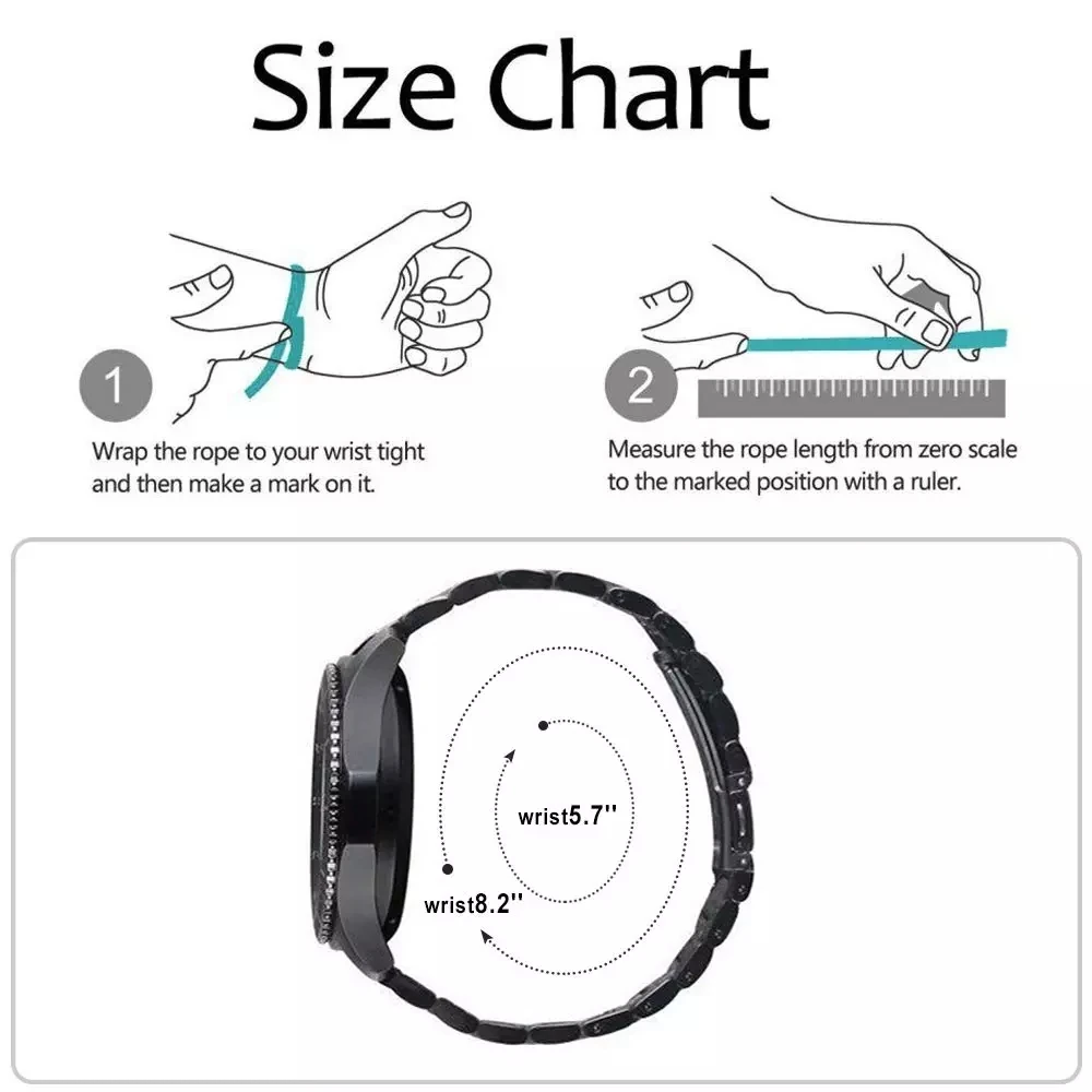 สายนาฬิกา20มม. 22มม. สำหรับ Samsung Galaxy Watch 4/5/6/7 44 40 Watch5 Pro 45สำหรับ Samsung Galaxy Watch Active 2สายนาฬิกา