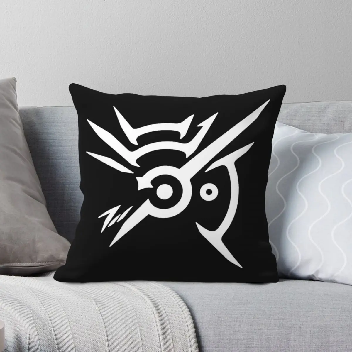 

Dishonored Outsider's Mark Square Pillowcase Polyester Linen Velvet Pattern Zip Decor Pillow Case Room Cushion Cover