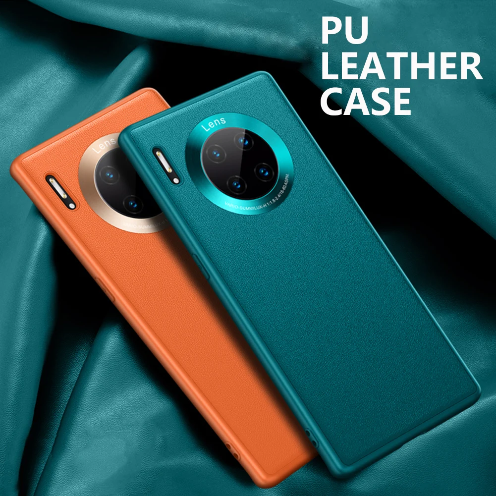 

PU Leather Case For Huawei Mate 30 Pro Case Shockproof Back Cover Bumper For Mate30 Pro Hard PC Case for Mate 30 Pro Capa