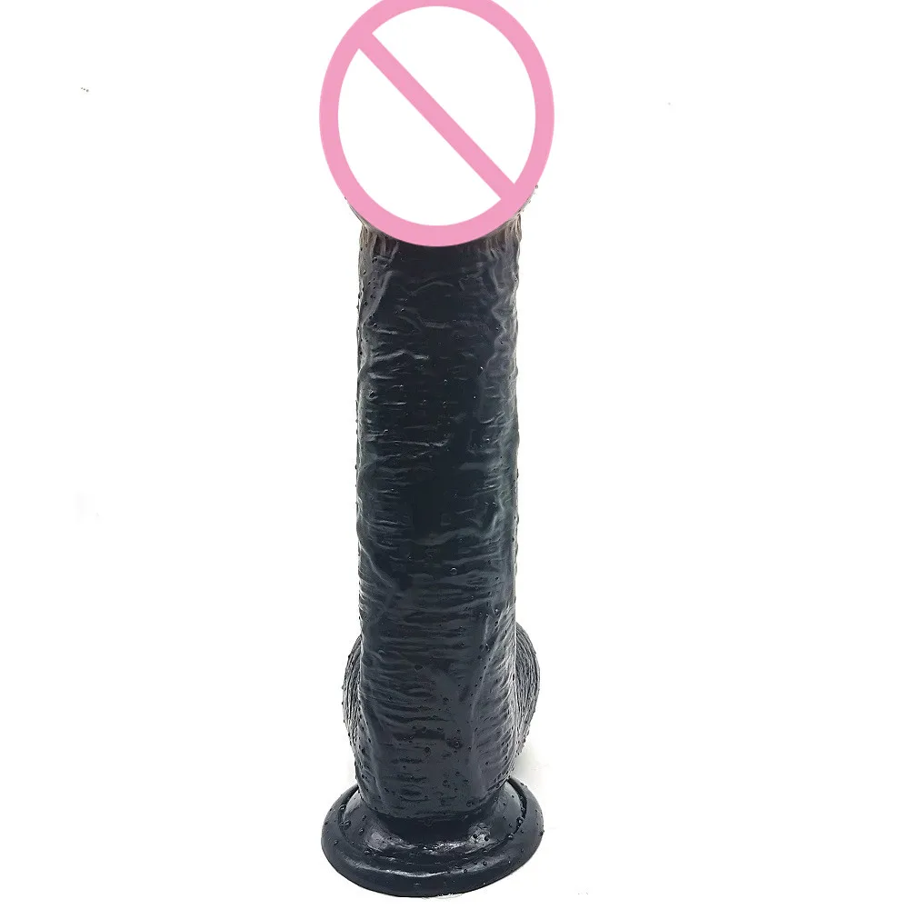 Dildo Realistis Raksasa Hitam dengan Cangkir Hisap Kuat Dildo Super Besar Kelenjar Besar Penis Buatan 6Cm Tebal Kontol Mainan Seks Dewasa