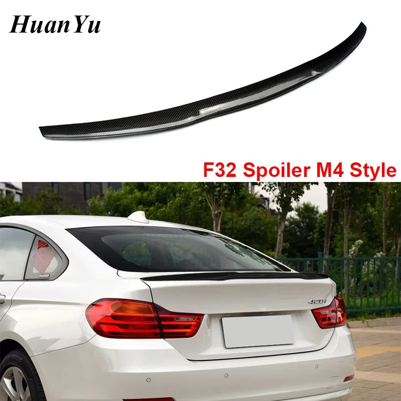 

M4 Style Trunk Spoiler for BMW F32 2-Door Coupe Carbon Fiber 4 Series 420i 428i 430i 435i Duck Wings Lip Wings 2014 2015 2016+