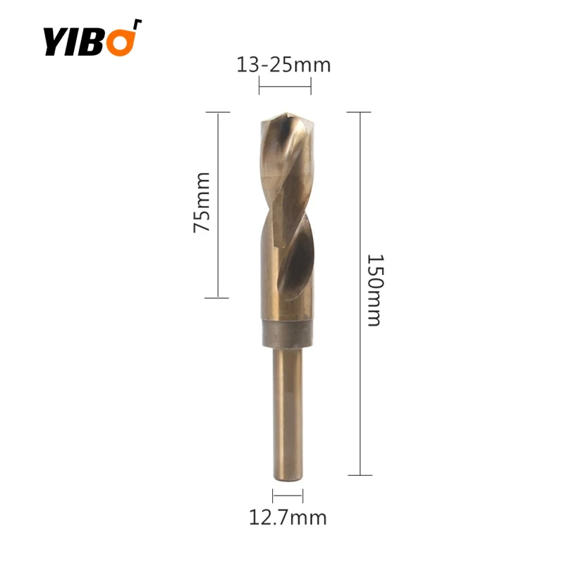 A pata redonda de 12.7mm reduziu o furo do hss do cobalto dos bocados de broca da torção de 1/2 bits viu o alumínio de aço inoxidável 13-25mm do ferro de madeira