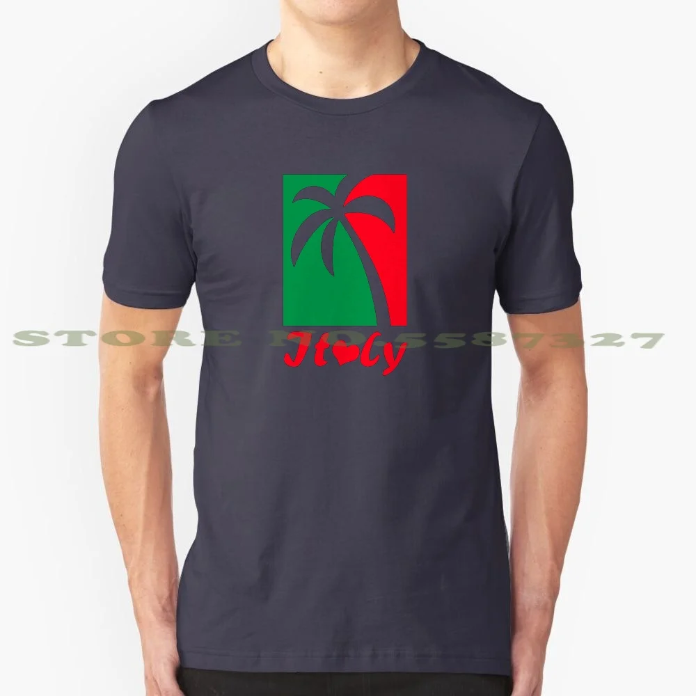 Love Italy 100% Cotton T-Shirt Italy Italian Venice Naples Milan Florence Amalfi Tourist Vacation Holiday Sun Sea Beach Visit