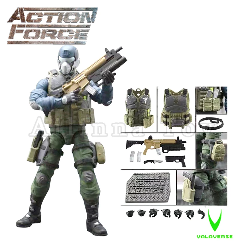 Valaverse Action Force 1/12 6 cali figurka fala 1 i fala 2 Model z kolekcji Anime na prezent darmowa wysyłka