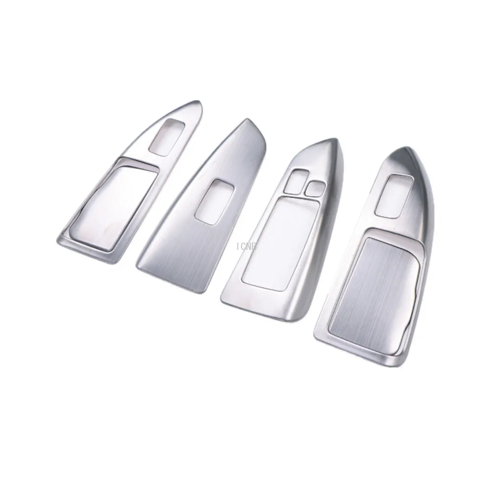 For Toyota Land Cruiser Prado 120 2003 2004 2005 2006 2007 2008 2009 Stainless Steel Glass Panel Accessories