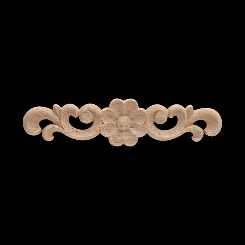 European Decal Door Heart Flower Spot Wholesale and Retail Wood Furniture Wood Carving Decorative Accessories Wood Decal Carved