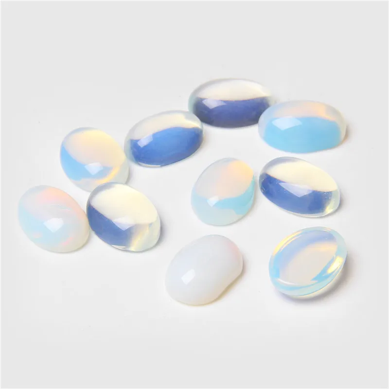 10pcs/lot Natural Stone Cabochon 8-25MM Tiger Eye Agat Oval Cameo Fit DIY Ring Earring Bracelet Necklace Making Jewelry Finding